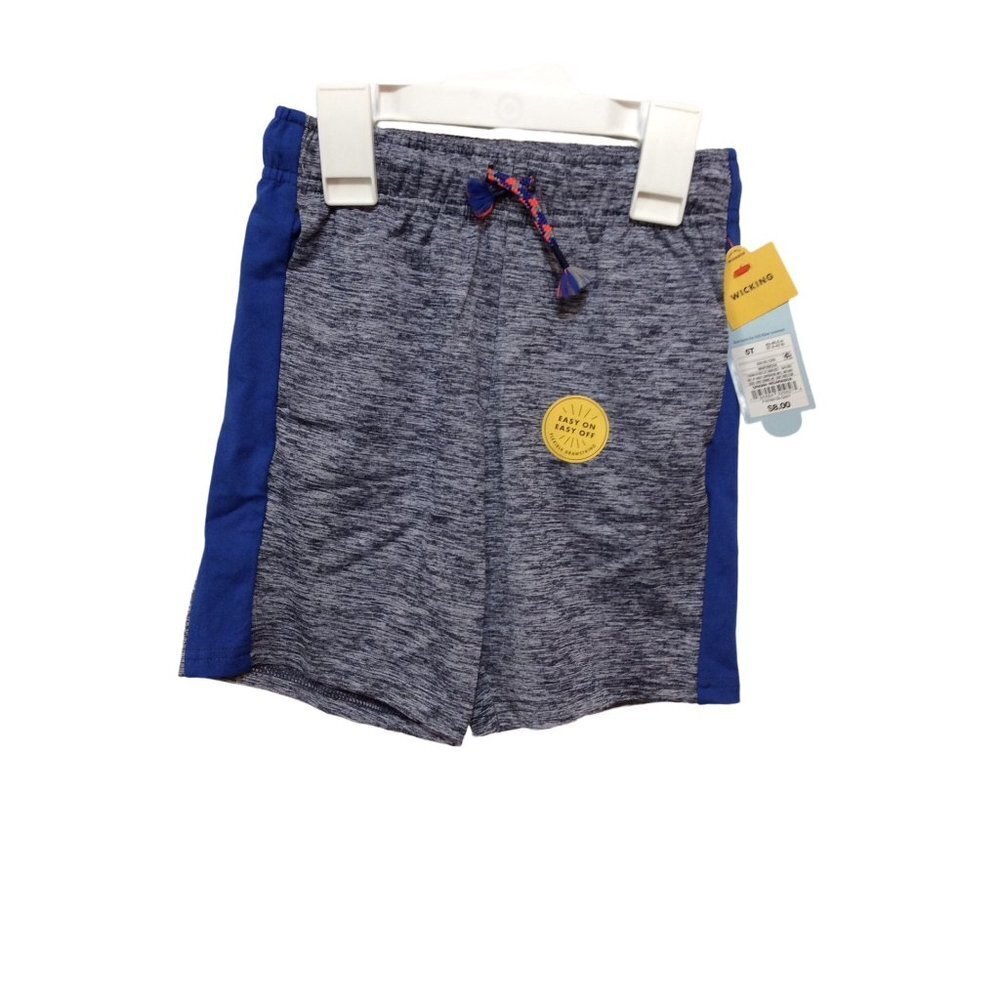 Cat & Jack Elastic Waist Shorts 5T Heather Blue Polyester Spandex